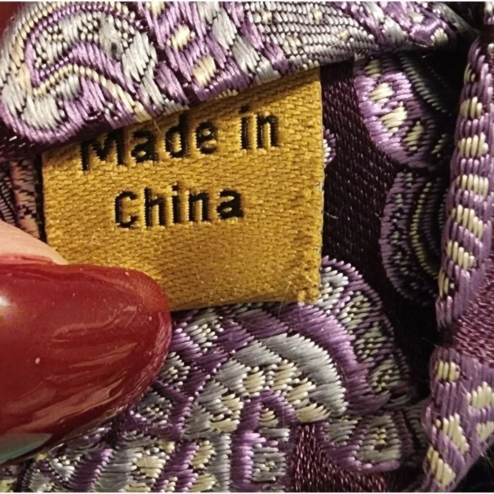 Class Club Gold Label Purple Paisley Necktie Silk‎ Blend Business
